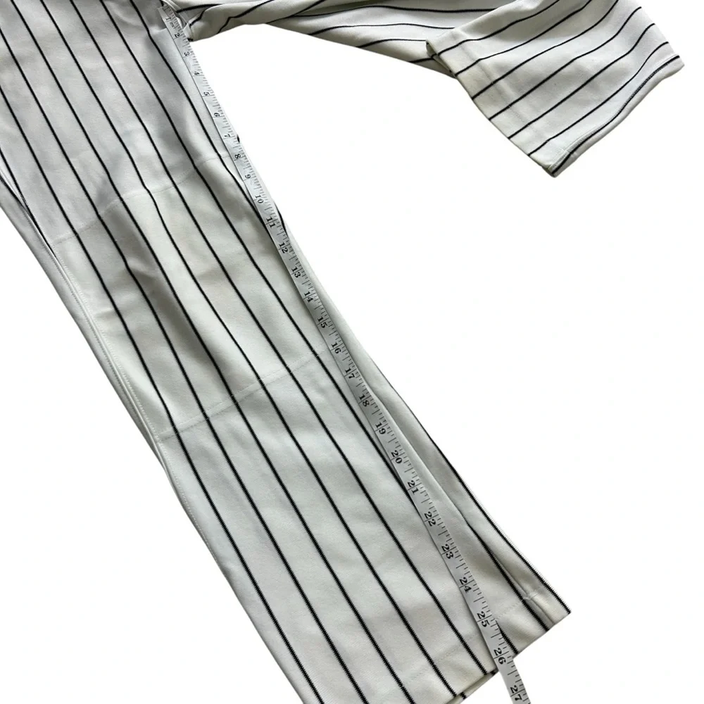 Rawlings Youth White Black Relaxed Baseball Pinstripe Pants Size Youth XL - Picture 7 of 7